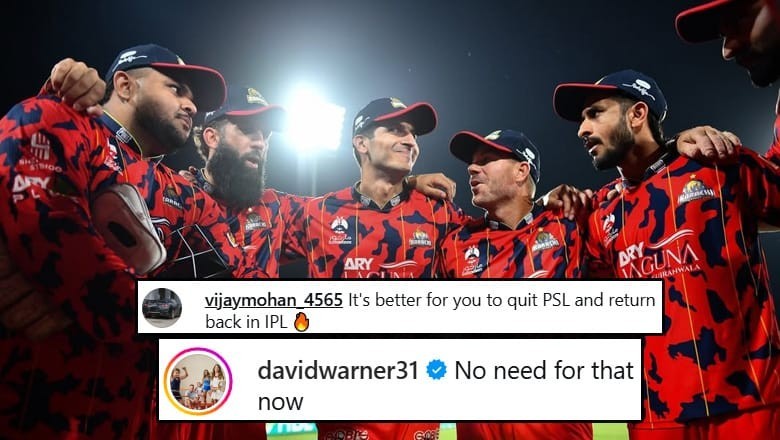 “No need for that”: David Warner responds to Indian fan over IPL comeback suggestion