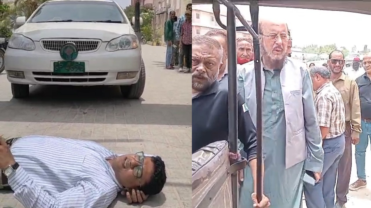 Teachers stage protest against VC at Karachi Urdu University