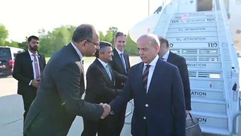 PM Shehbaz arrives in Switzerland for US-Iran implementation talks