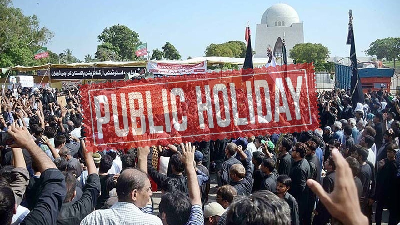 Sindh govt announces two-day public holiday on June 25, 26 for Ashura