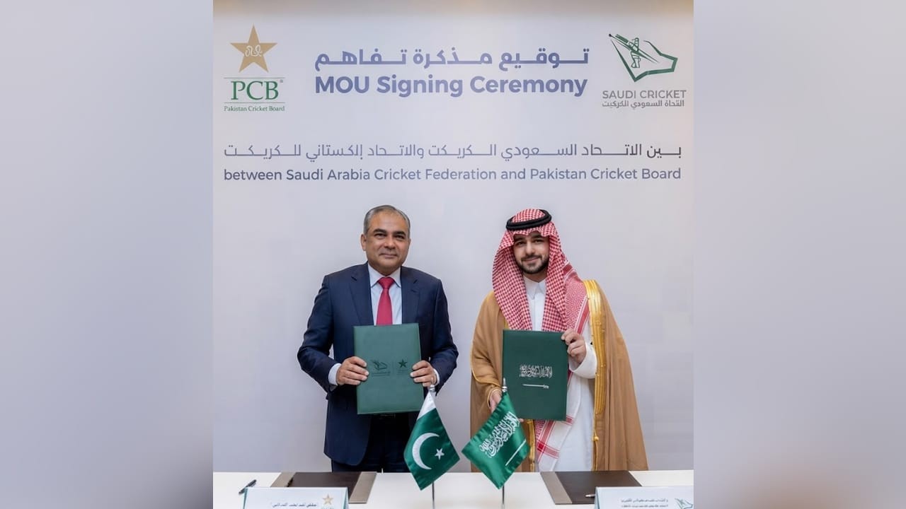 PCB signs MoU with Saudi Arabia to develop cricket stadium in Jeddah