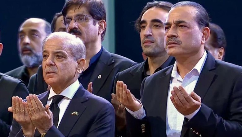PM Sharif, Field Marshal Munir attend Ali Khamenei's funeral ceremony in Tehran