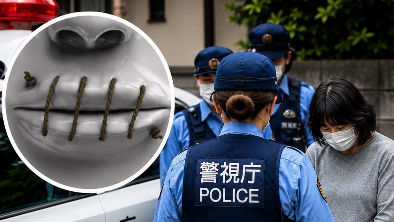 Woman arrested in Japan for sewing housemate's lips shut