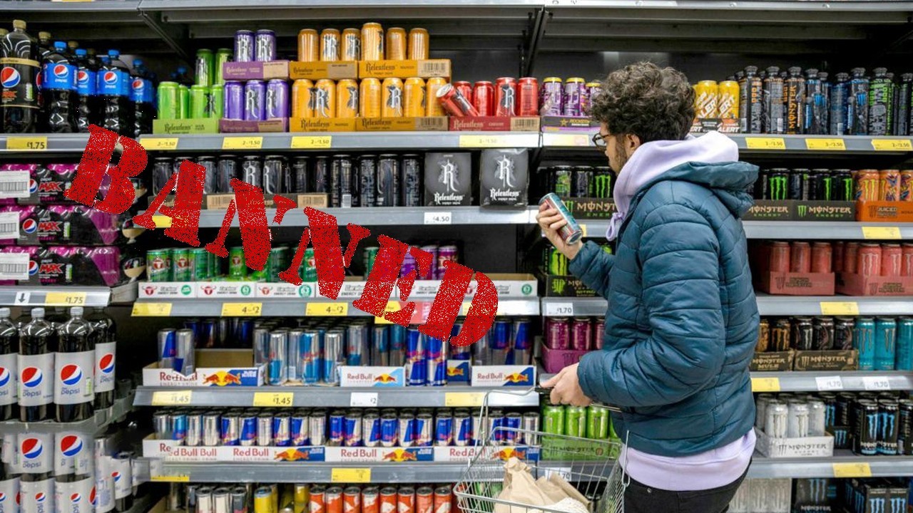 UK to ban sale of high-caffeine energy drinks to under-16s from next year