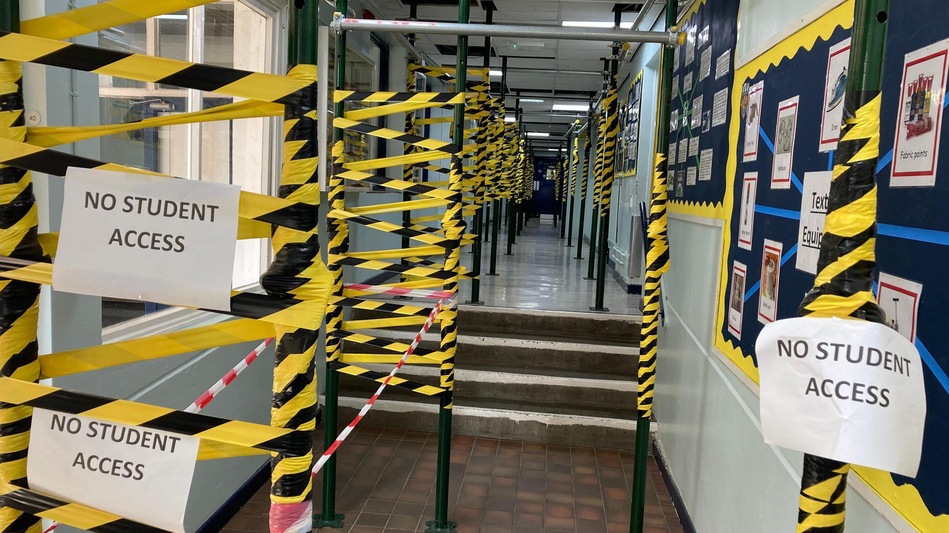 School access blocked by aggressive excavation
