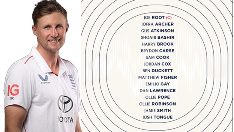 England name squad for first two Tests against Pakistan, Joe Root to captain