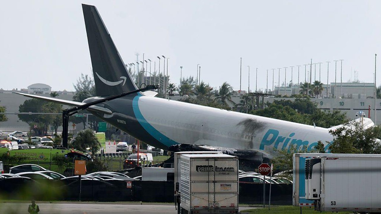 Cargo Plane Crashes Into Vehicles After Runway Excursion at Miami Airport