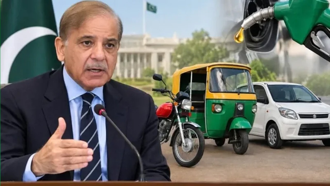 PM Sharif announces Rs100/ litre relief on petrol for motorcycles, small vehicles