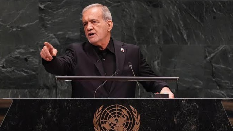 Iran won't surrender in war with US, says Pezeshkian in UNGA address