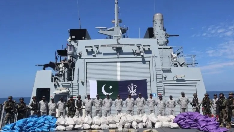 Pakistan Navy seizes narcotics worth around $96 million during two operations in Arabian Sea