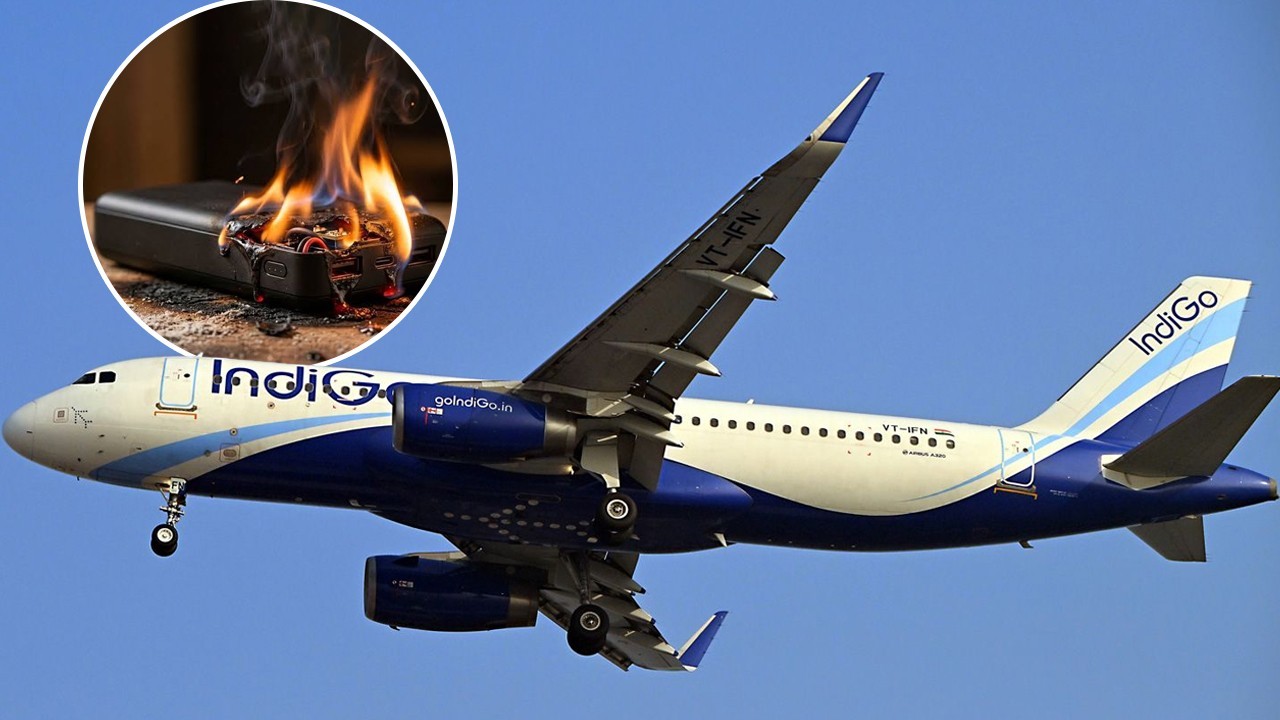 Video: Power bank bursts into flames on IndiGo flight | Dialogue Pakistan