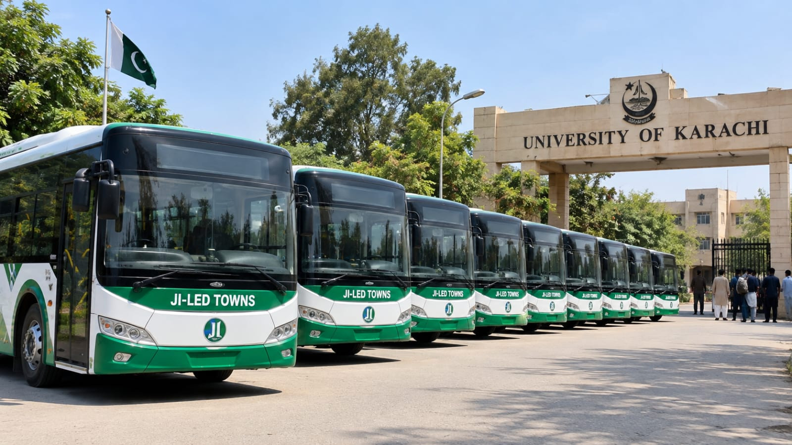 JI-led towns provide eight buses to Karachi University