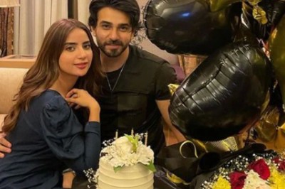 Saboor Aly shares a sweet birthday note for husband Ali Ansari