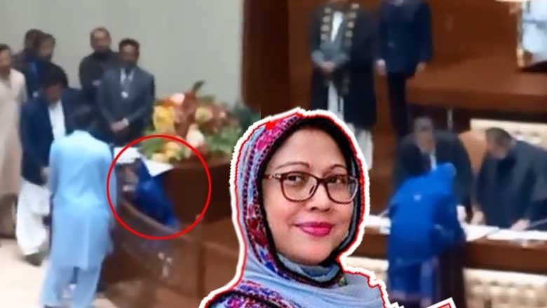 اسمبلی کے پہلے اجلاس میں فریال تالپور گر پڑیں