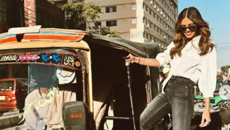 ایرن ہالینڈ کا کراچی میں رکشے پر سفر، تصاویر وائرل