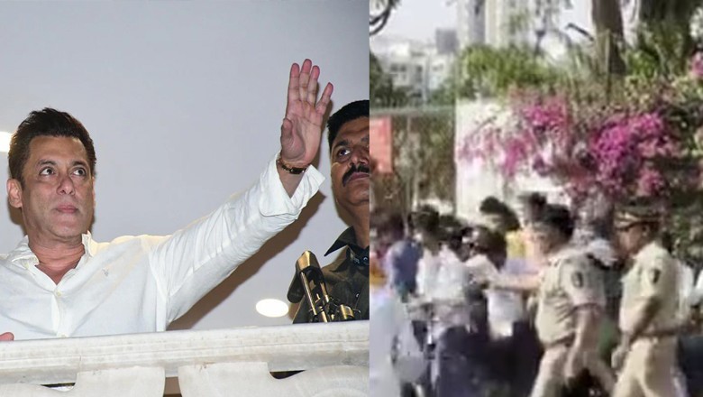 عید پر سلمان خان کے گھر کے باہر جمع ہونے والوں پر پولیس کا لاٹھی چارج