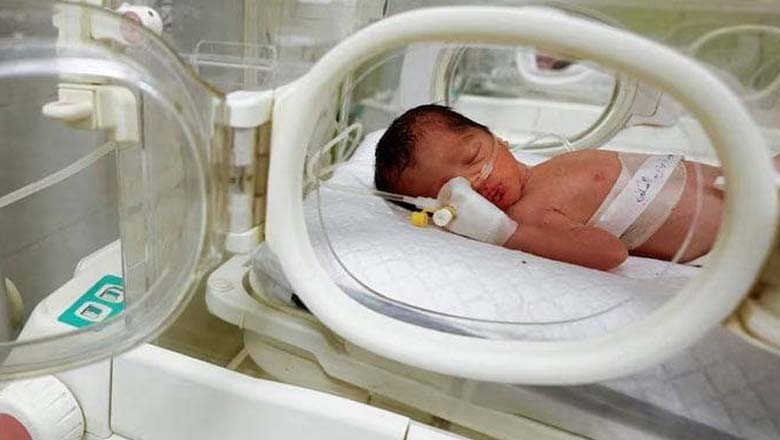 غزہ، اسرائیلی بمباری سے حاملہ خاتون شہید، نومولود بچی بچالی گئی