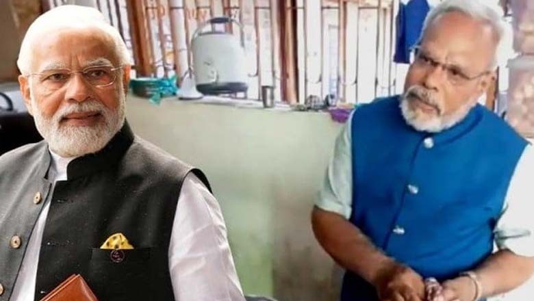 مودی کا ہم شکل گو گپے فروخت کرنے والا، سوشل میڈیا پر مقبول