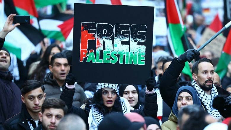 امر یکہ، فلسطین کے ساتھ اظہار یکجہتی کے لئے مظاہرے مزید زور پکڑ گئے