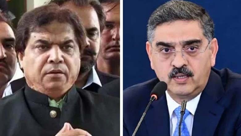 انوارالحق کاکڑ کی لیگی رہنما حنیف عباسی کو فارم 47کی دھمکیاں