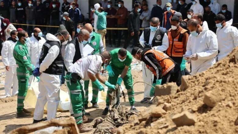 الشفا اسپتال میں تیسری اجتماعی قبر سے 49 لاشیں برآمد