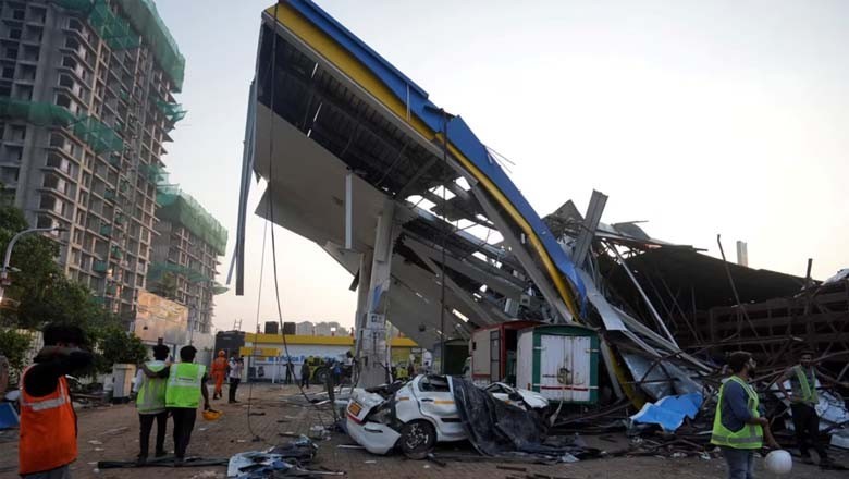 ممبئی ميں  بل بورڈ گرنے سے ہونے والی ہلاكتوں  کی تعداد 14 ہوگئی
