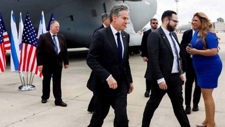 یوکرین کو امریکی حمایت کے اعادہ کیلئے انٹونی بلنکن کیف پہنچ گئے