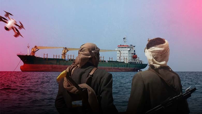 حوثیوں کے امریکا، برطانیہ ، اسرائیل کے چار جہازوں پرحملے