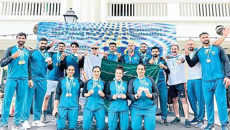 روئنگ چیمپئن شپ، پاکستان نے 5 گولڈ، 5 سلور اور 4 براونز میڈل جیت لیے