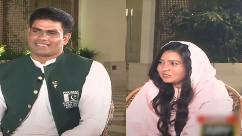 ’ہر کامیاب مرد کے پیچھے عورت‘ ارشد ندیم نے جیت کا سہرا بیوی کو دے دیا