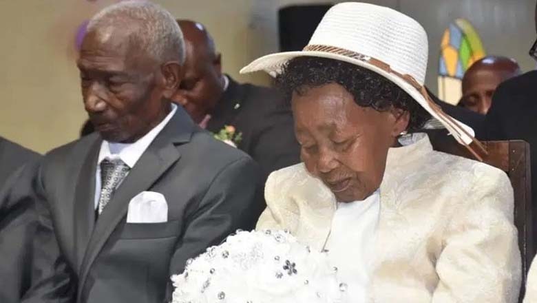 کینیا میں 95 سالہ شخص نے 90 سالہ خاتون سے محبت کی شادی کرلی