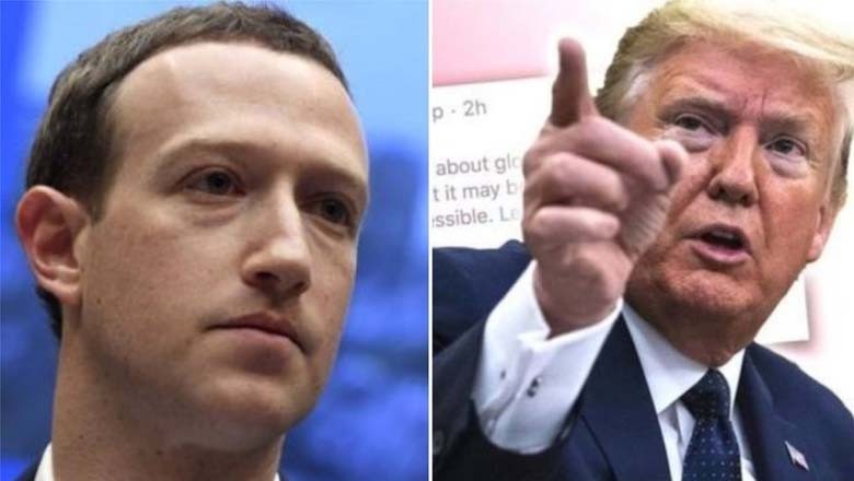 ٹرمپ نے فیس بک کے بانی کو دھمکی دیدی
