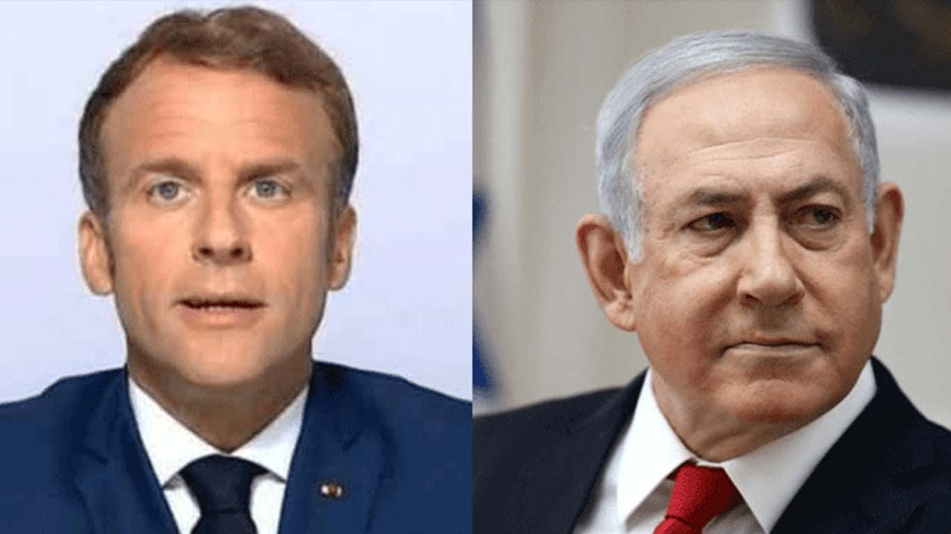 فرانسیسی صدر نے نیتن یاہو کو آئینہ دکھادیا، تلخ جملوں کا تبادلہ