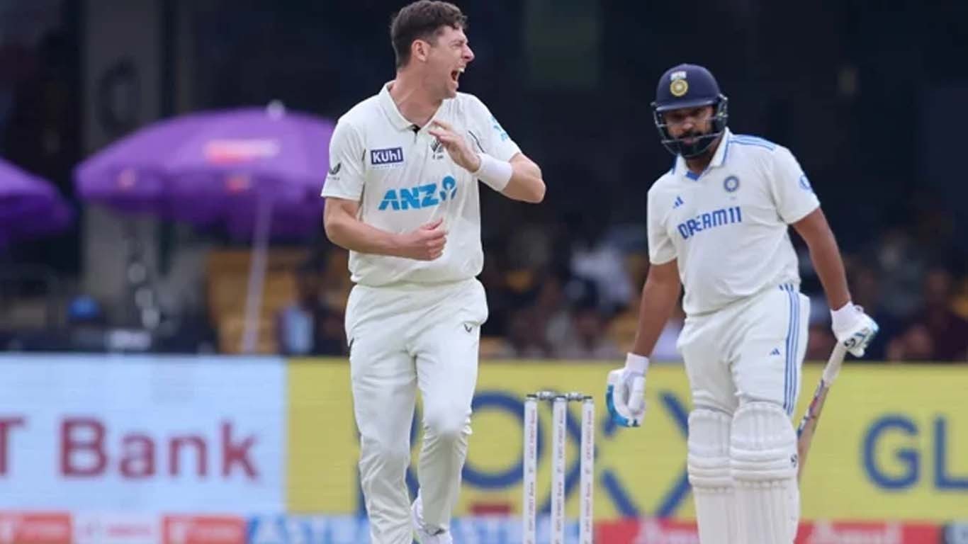 نیوزی لینڈ کے خلاف پہلا ٹیسٹ، بھارتی ٹیم صرف 46 رنز پر پویلین لوٹ گئی