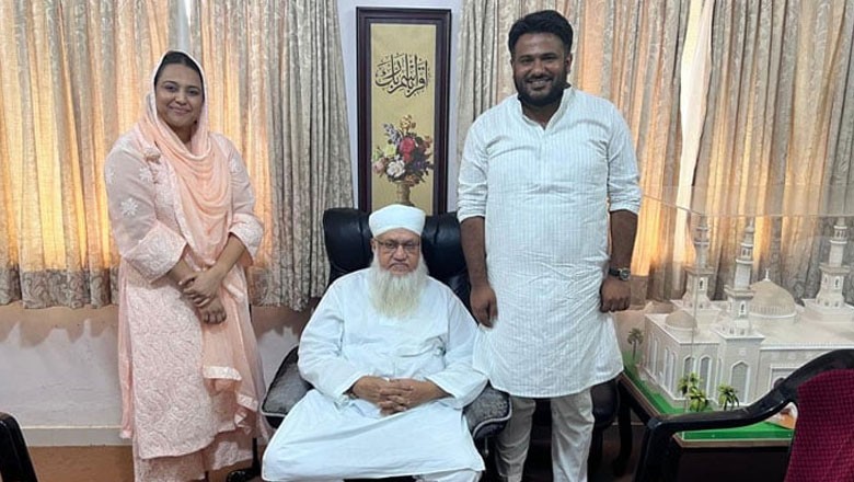 بالی ووڈ اداکارہ سویرا بھاسکر کی شوہر کے ہمراہ معروف عالم دین سے ملاقات