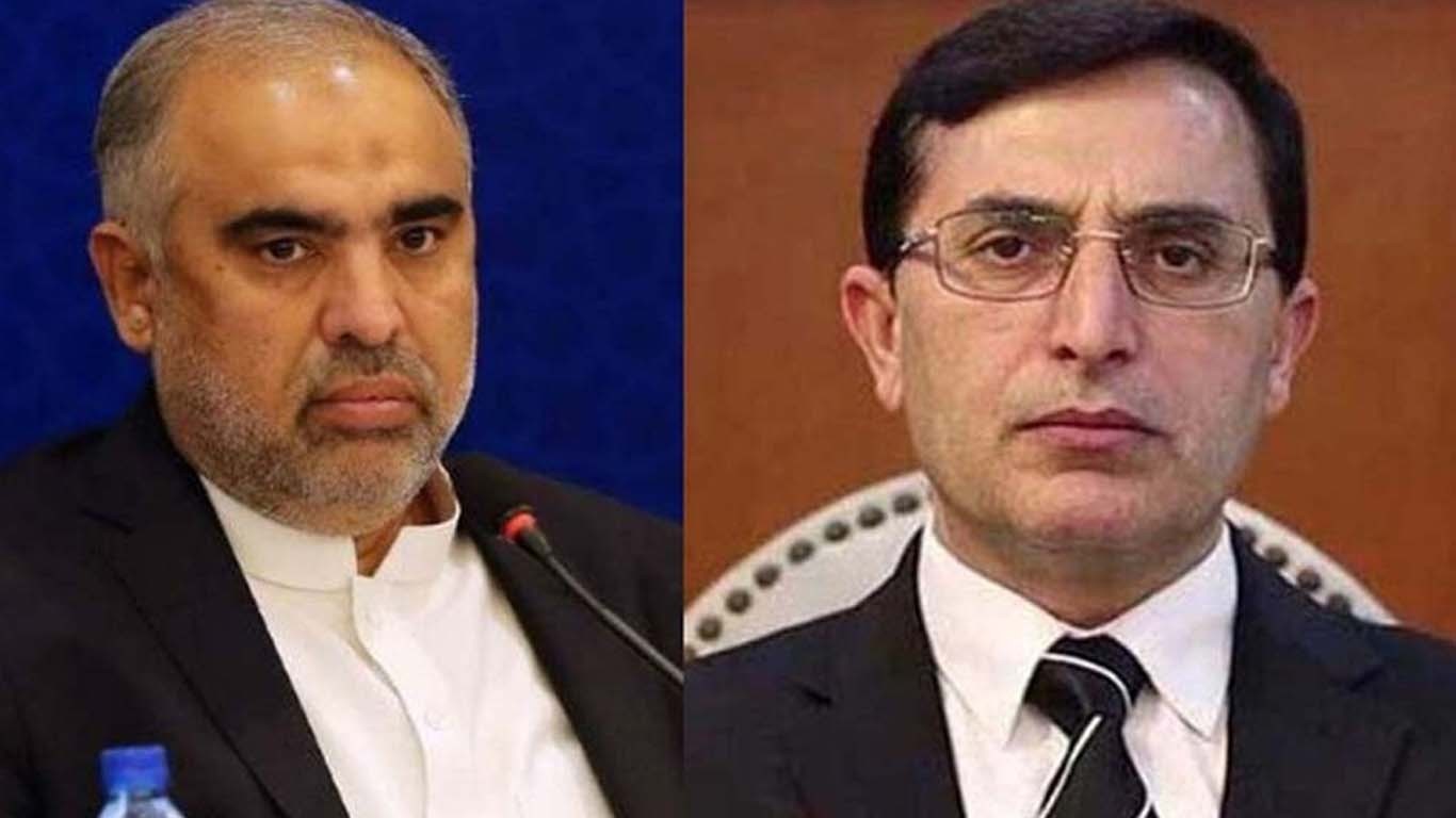 بیرسٹر گوہر پی ٹی آئی سے فارغ، اسد قیصر پارٹی چیئرمین نامز