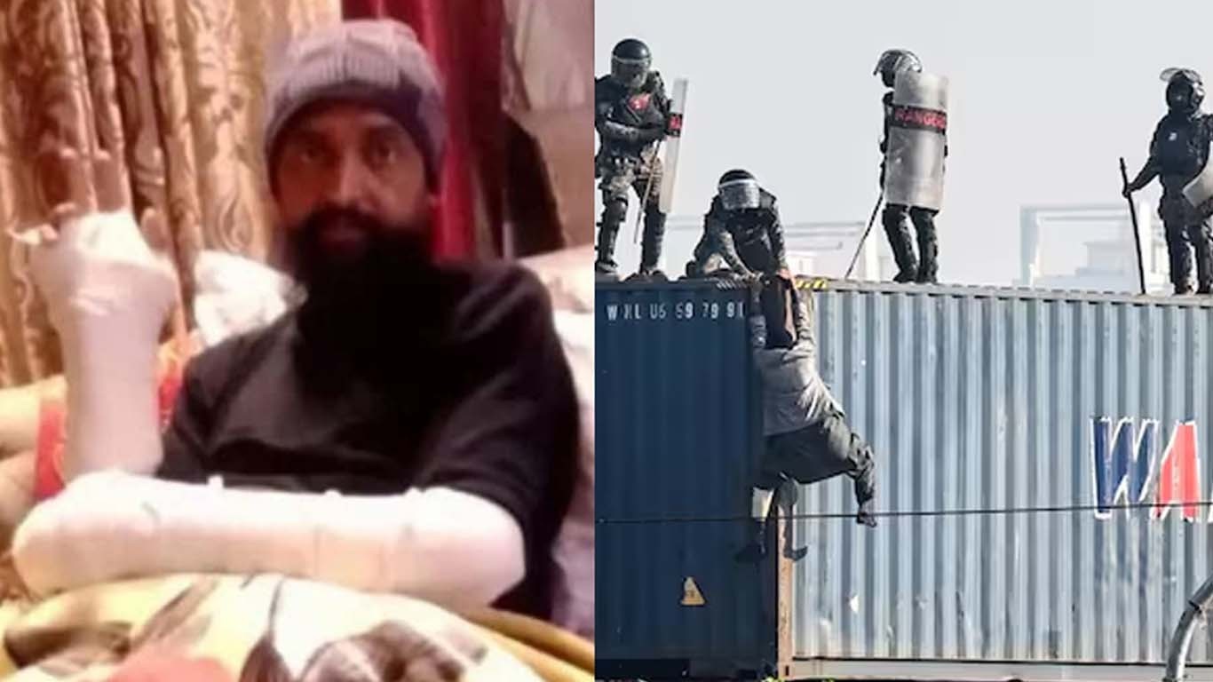 کنٹینر سے گرنے والے پی ٹی آئی کارکن کی تصویر سامنے آگئی