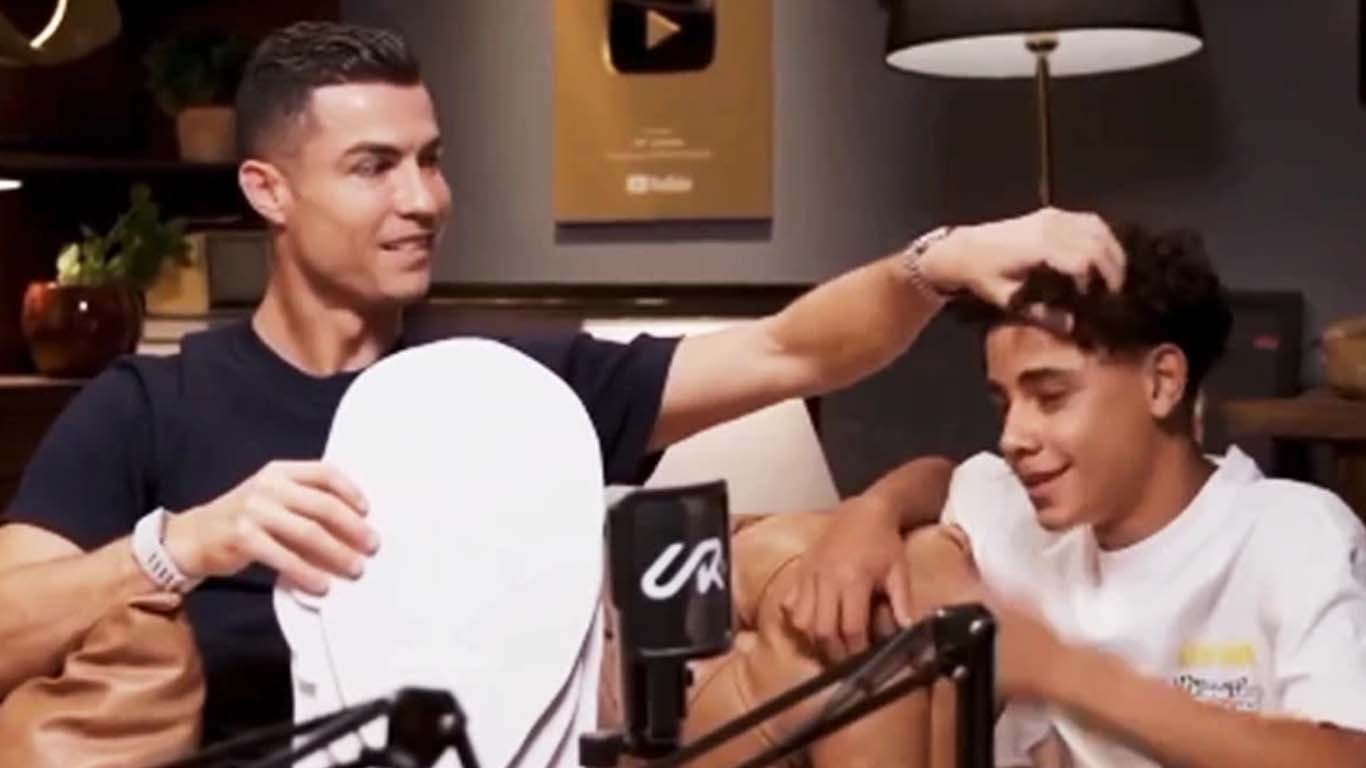 رونالڈو کا بیٹا ''انشااللہ، انشااللہ'' پکار اٹھا، ویڈیو وائرل