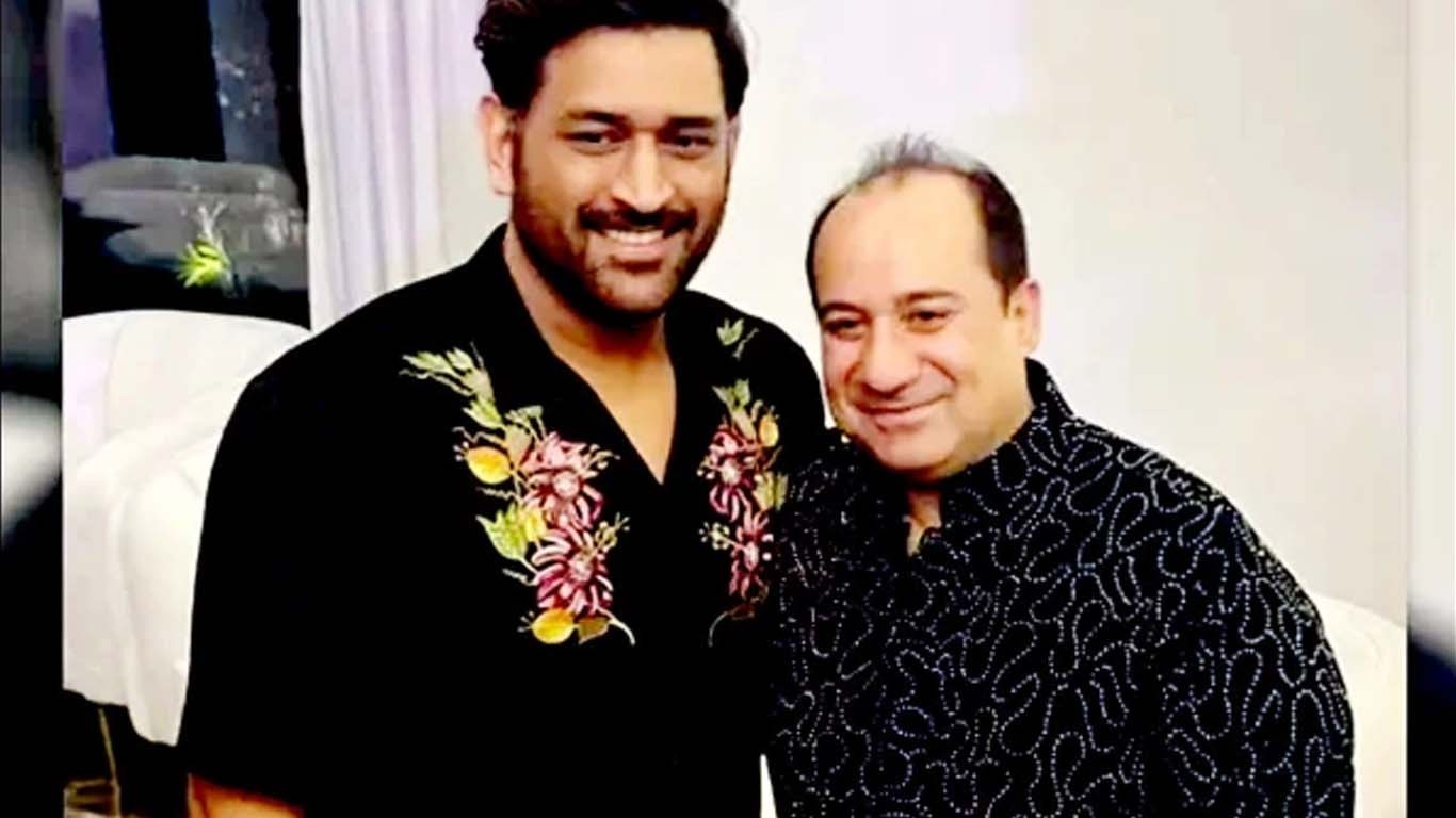 راحت فتح علی خان کی ایم ایس دھونی سے ملاقات کی تصاویر وائرل