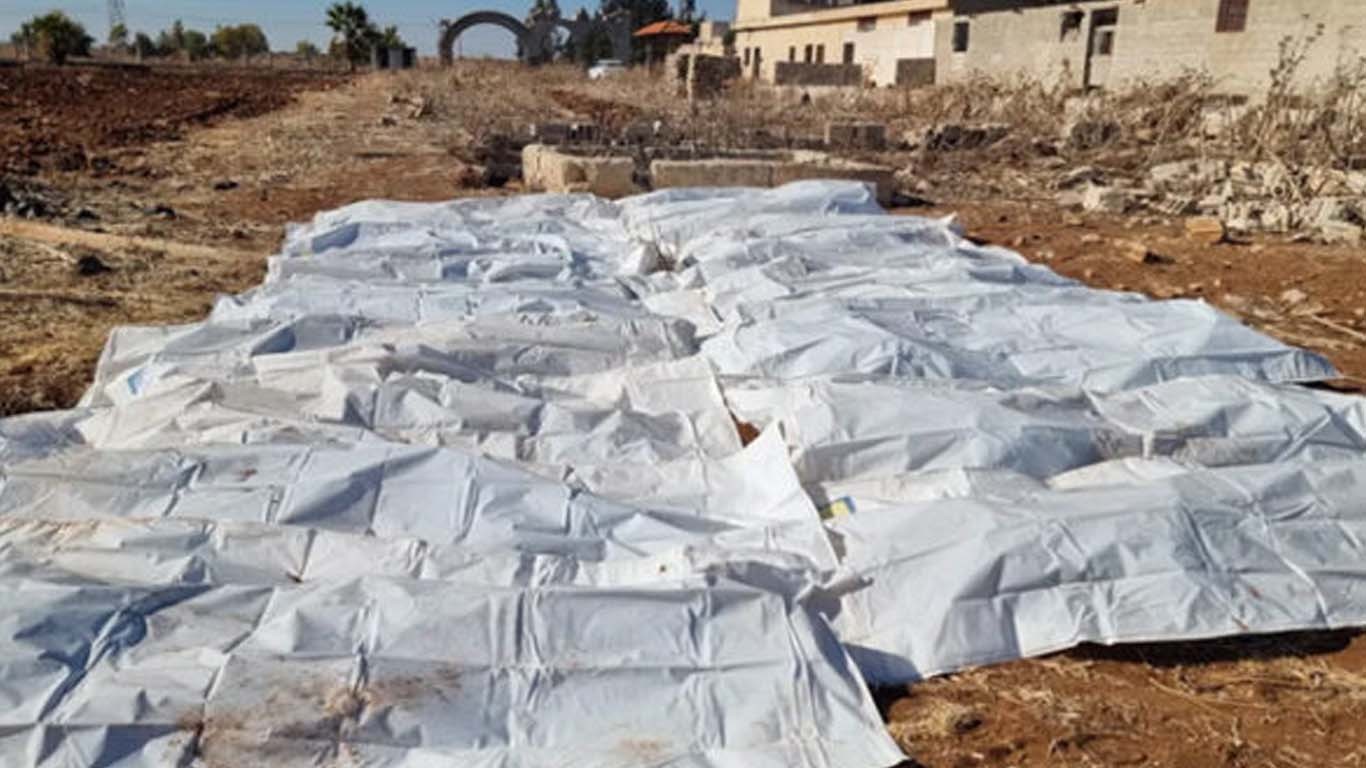 شام میں 4 اجتماعی قبریں دریافت، نامعلوم لاشیں برآمد