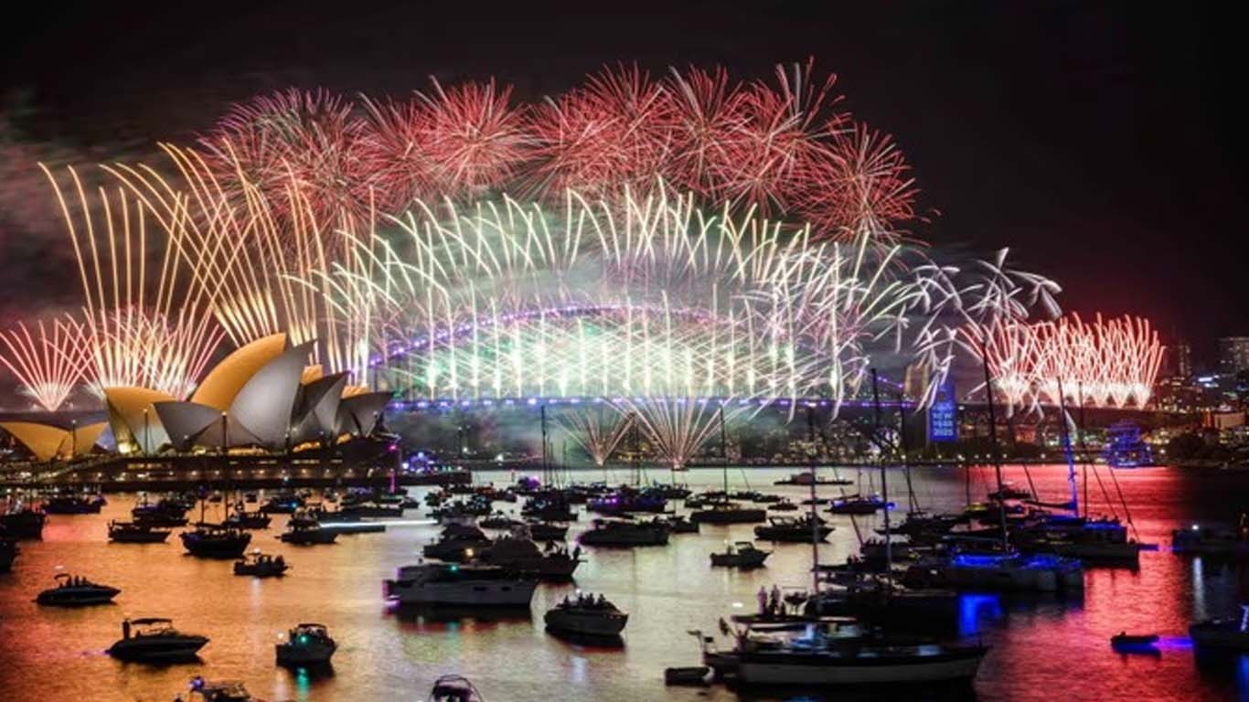 نیوزی لینڈ اور آسٹریلیا میں سال 2025 کا آغاز، شاندار آتش بازی