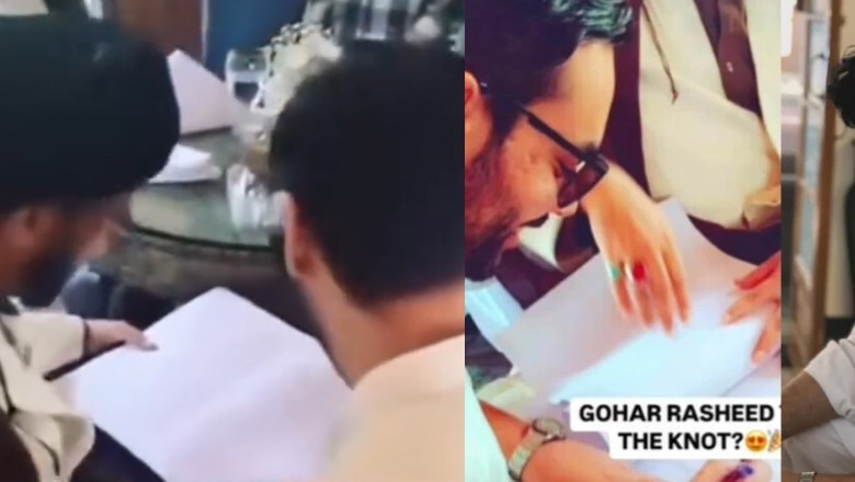 گوہر رشید کے نکاح کی ویڈیو وائرل