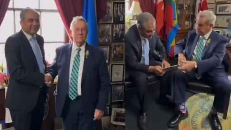 محسن نقوی سے ملاقات، امریکی کانگریس رکن کا عمران خان کی رہائی کا مطالبہ