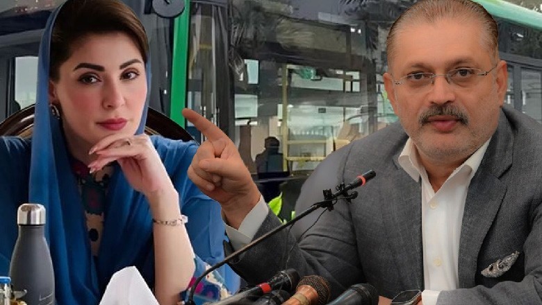 عوامی بسوں کی سہولت پر شرجیل میمن اور مریم نواز آمنے سامنے