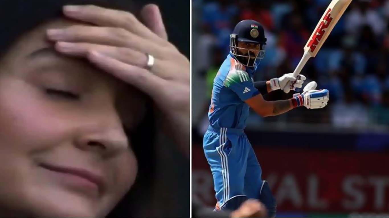 ویرات کوہلی کے کیچ آؤٹ ہونے پر انوشکا حیران ، ویڈیو وائرل