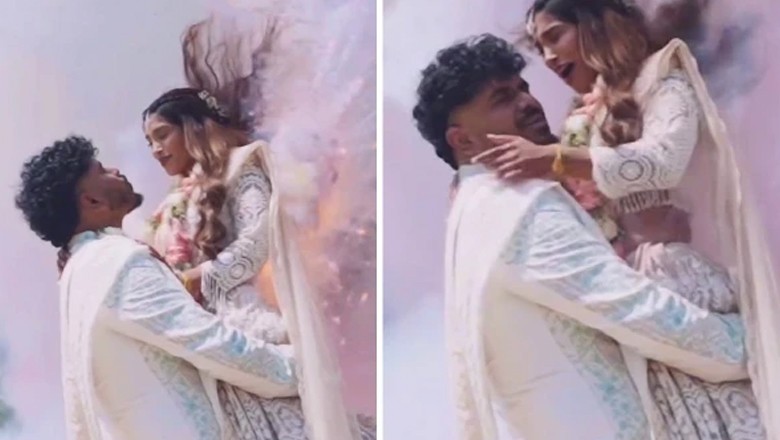 شادی کے بعد فوٹو شوٹ میں آتشبازی کے دوران خوفناک حادثہ، دلہن جھلس گئی