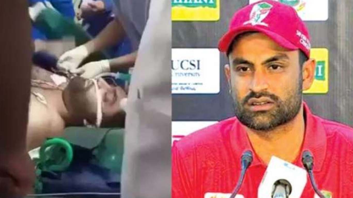 تمیم اقبال کو لیگ میچ کے دوران دل کا دورہ، اسپتال منتقل