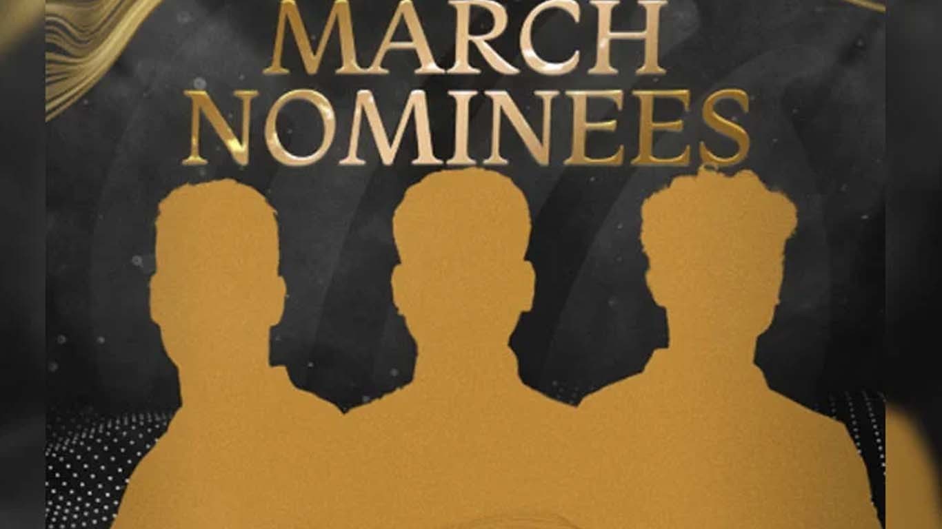 آئی سی سی نے پلیئر آف دی منتھ کی نامزدگیوں کا اعلان کردیا