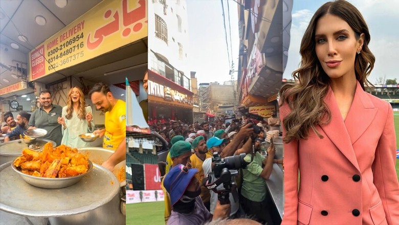 ایرن ہالینڈ کی کراچی کی مشہور نلی بریانی کھانے پہنچ گئیں