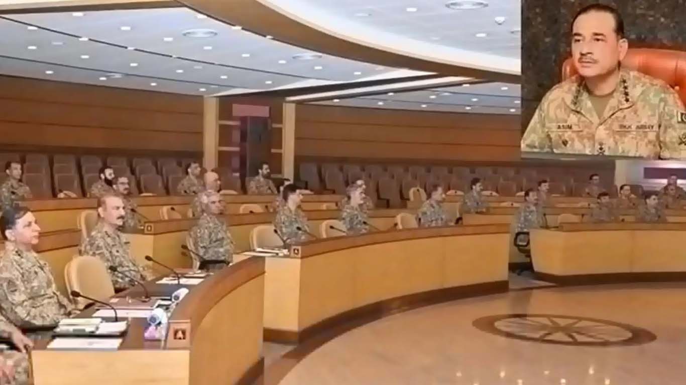 کورکمانڈرز کانفرنس: بیرونی سرپرستی میں کام کرنے والے عناصر کو نیست نابود کرنے کا فیصلہ